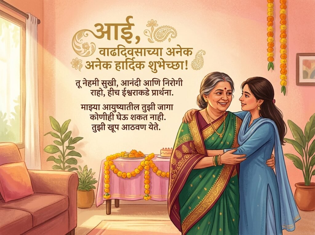 Best Mother Birthday Wishes in Marathi