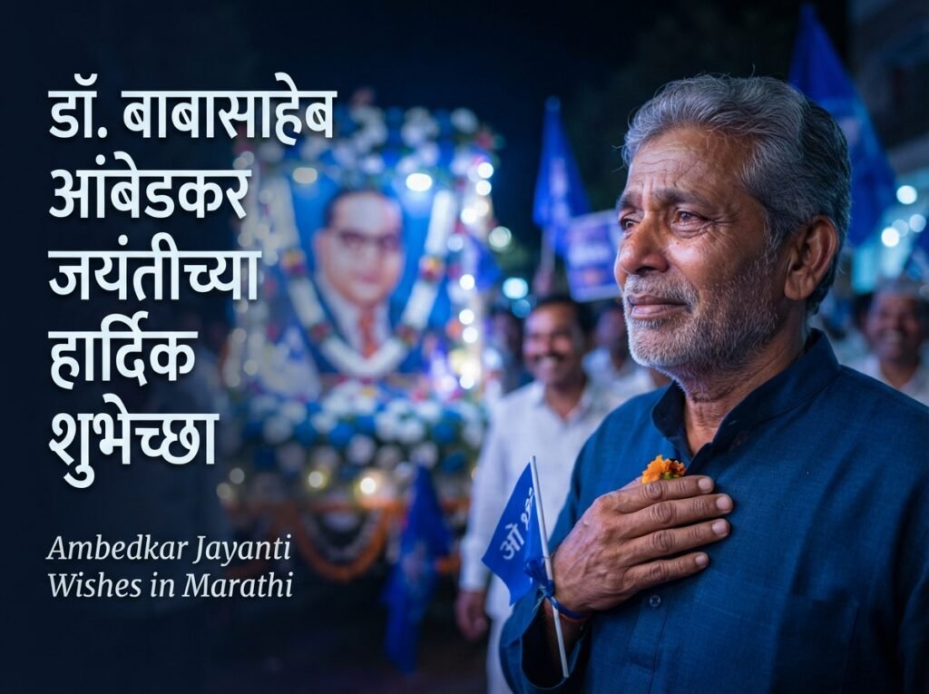 Ambedkar Jayanti Wishes in Marathi