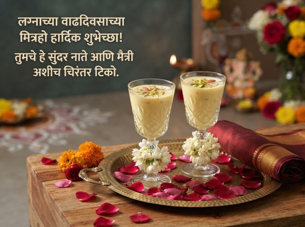 Anniversary Wishes for Friends in Marathi