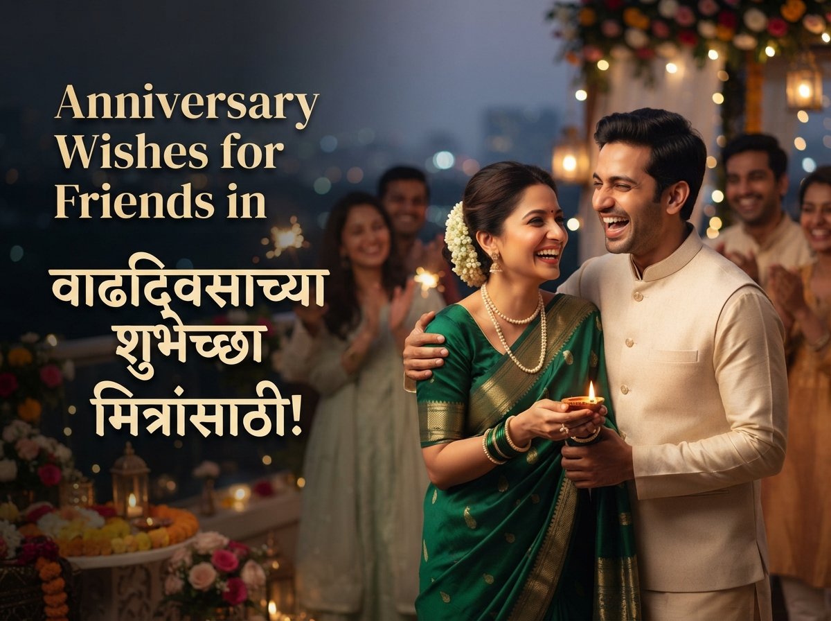 Anniversary Wishes for Friends in Marathi