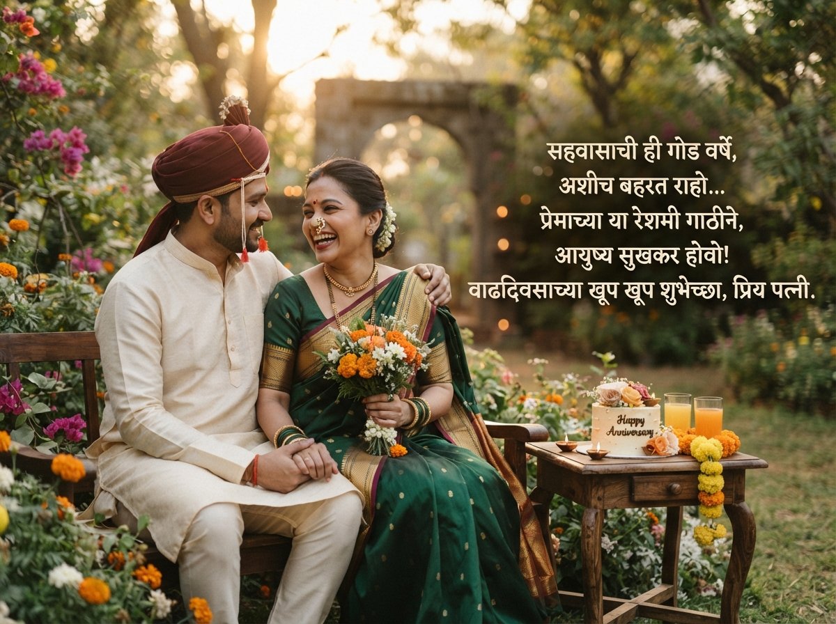 Anniversary Wishes for Wife in Marathi