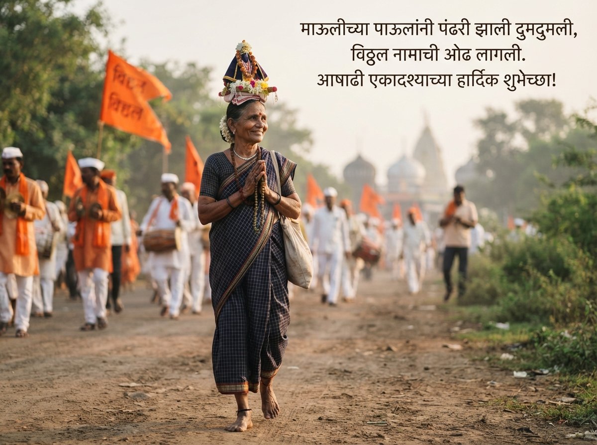 Ashadhi Ekadashi Wishes in Marathi