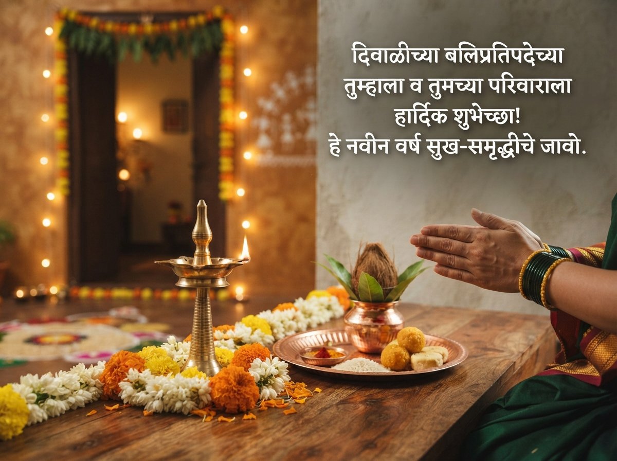 Balipratipada Wishes in Marathi