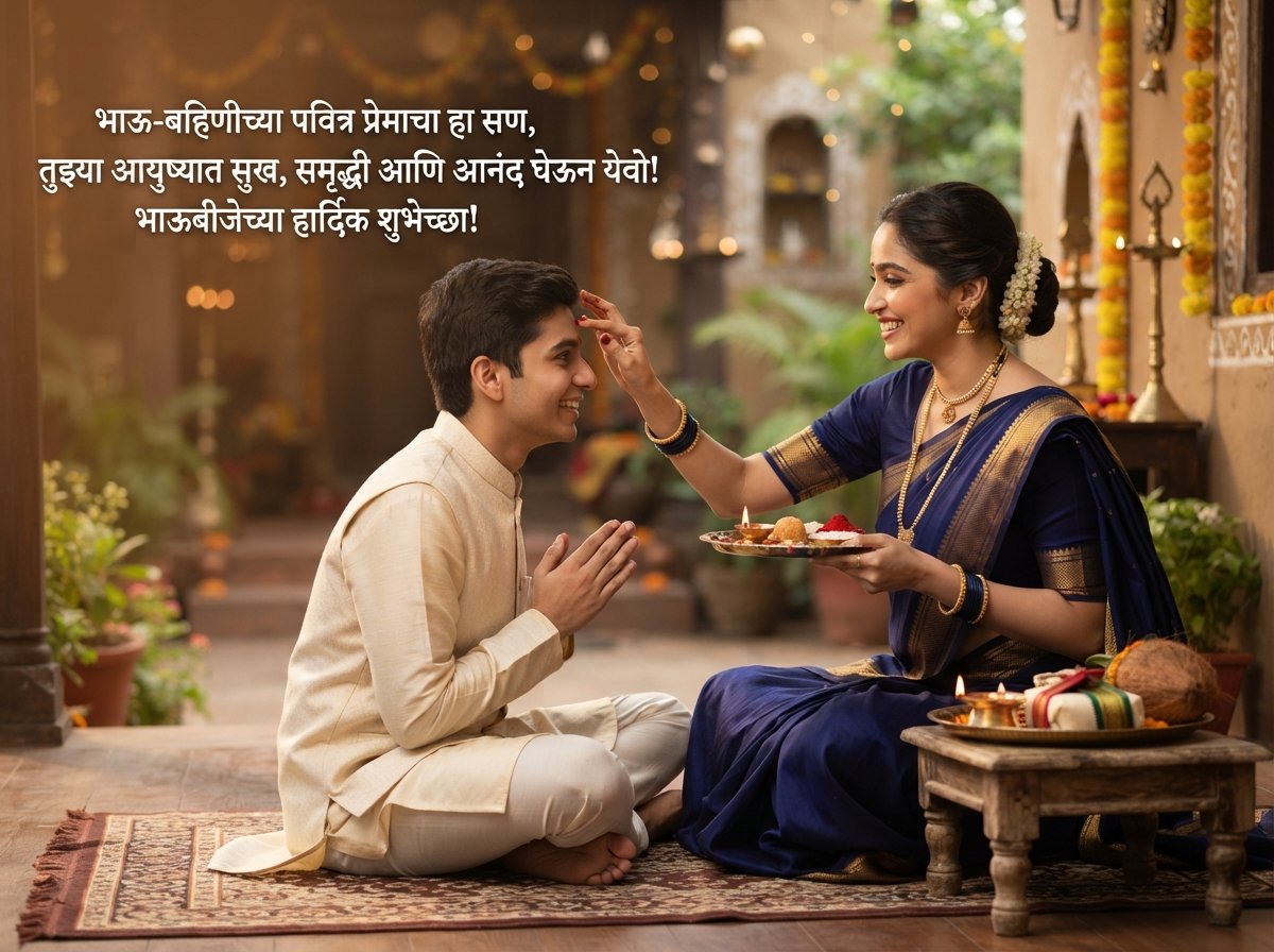 Bhaubeej Wishes in Marathi