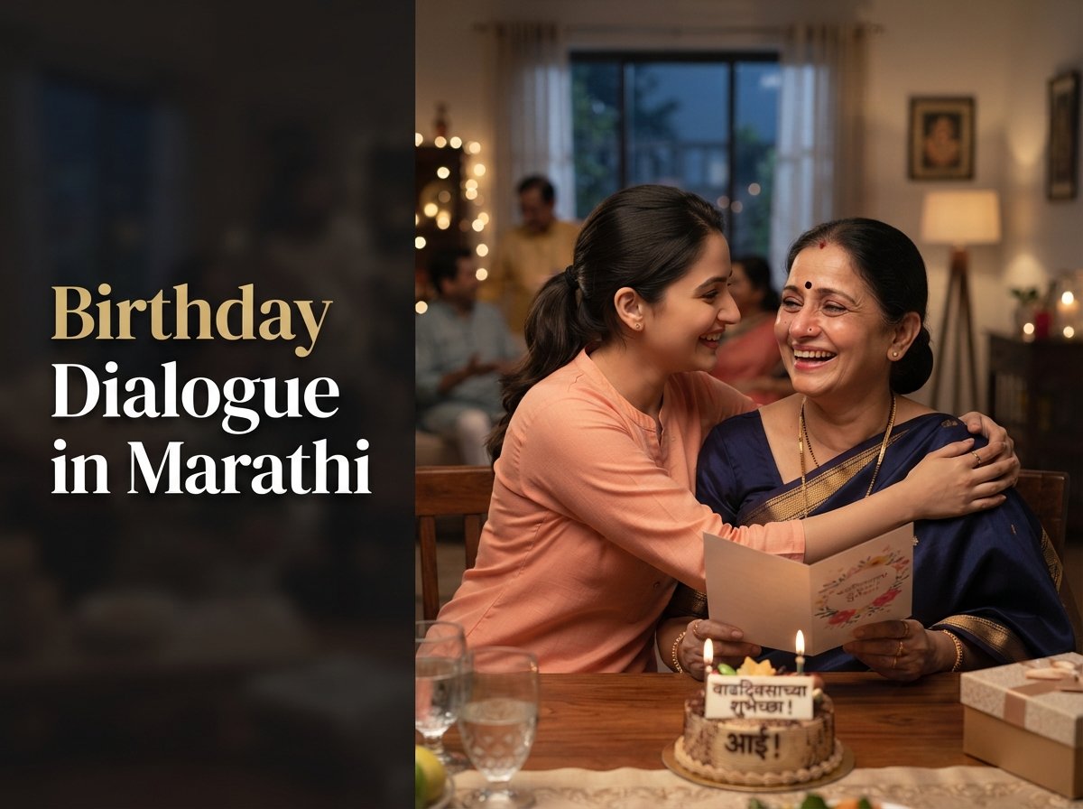 Birthday Dialogue in Marathi