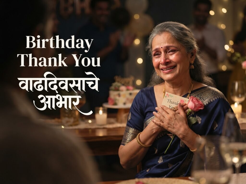 Birthday Thank You / Abhar in Marathi