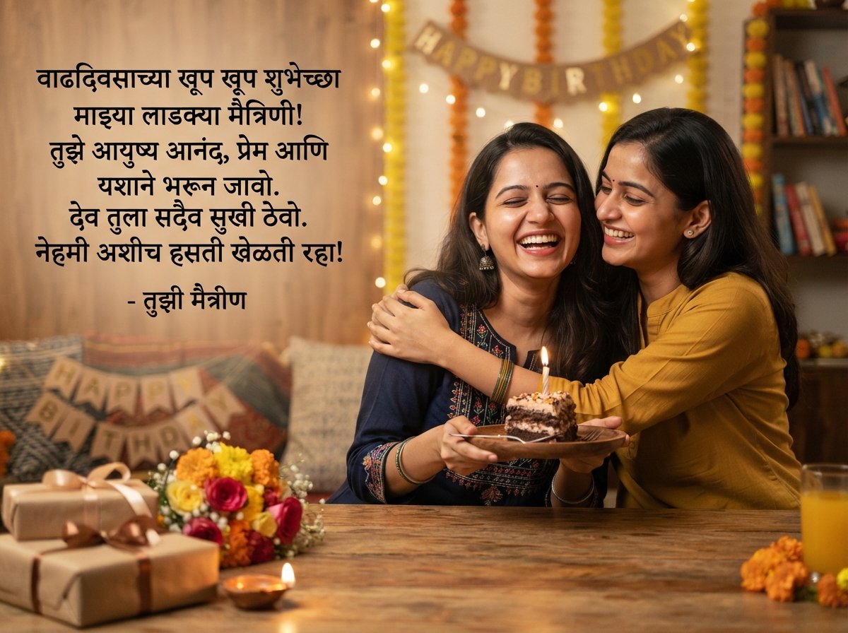 Birthday Wishes for Best Friend in Marathi