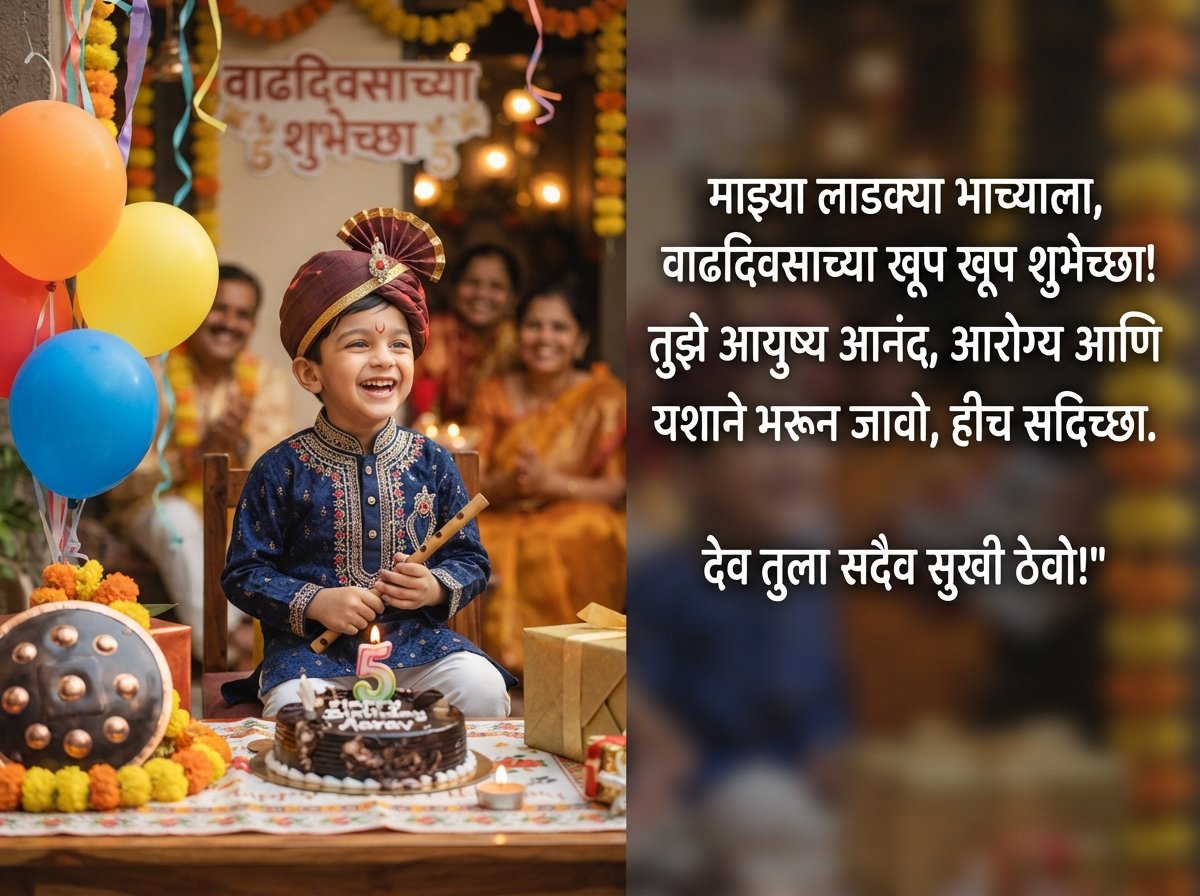 Birthday Wishes for Bhacha in Marathi