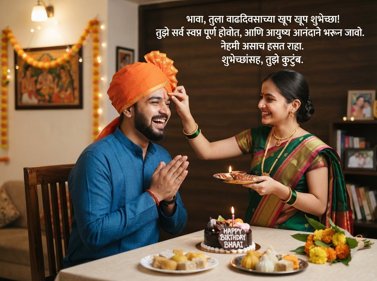 Birthday Wishes for Brother in Marathi