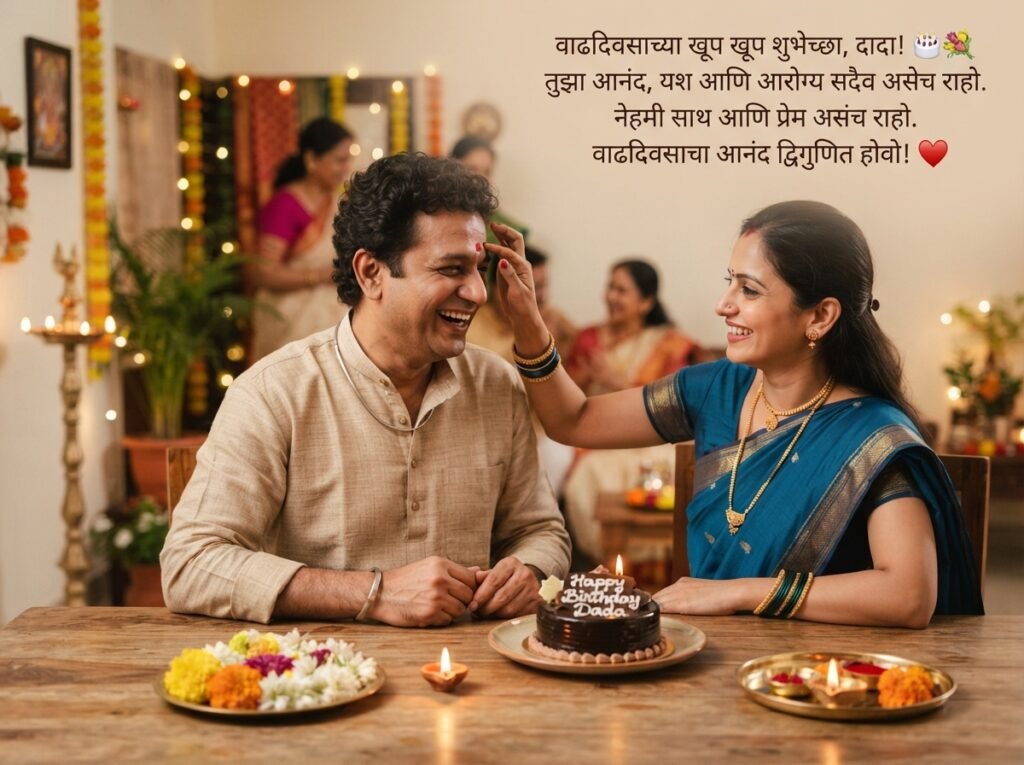 Happy Birthday Dada in Marathi
