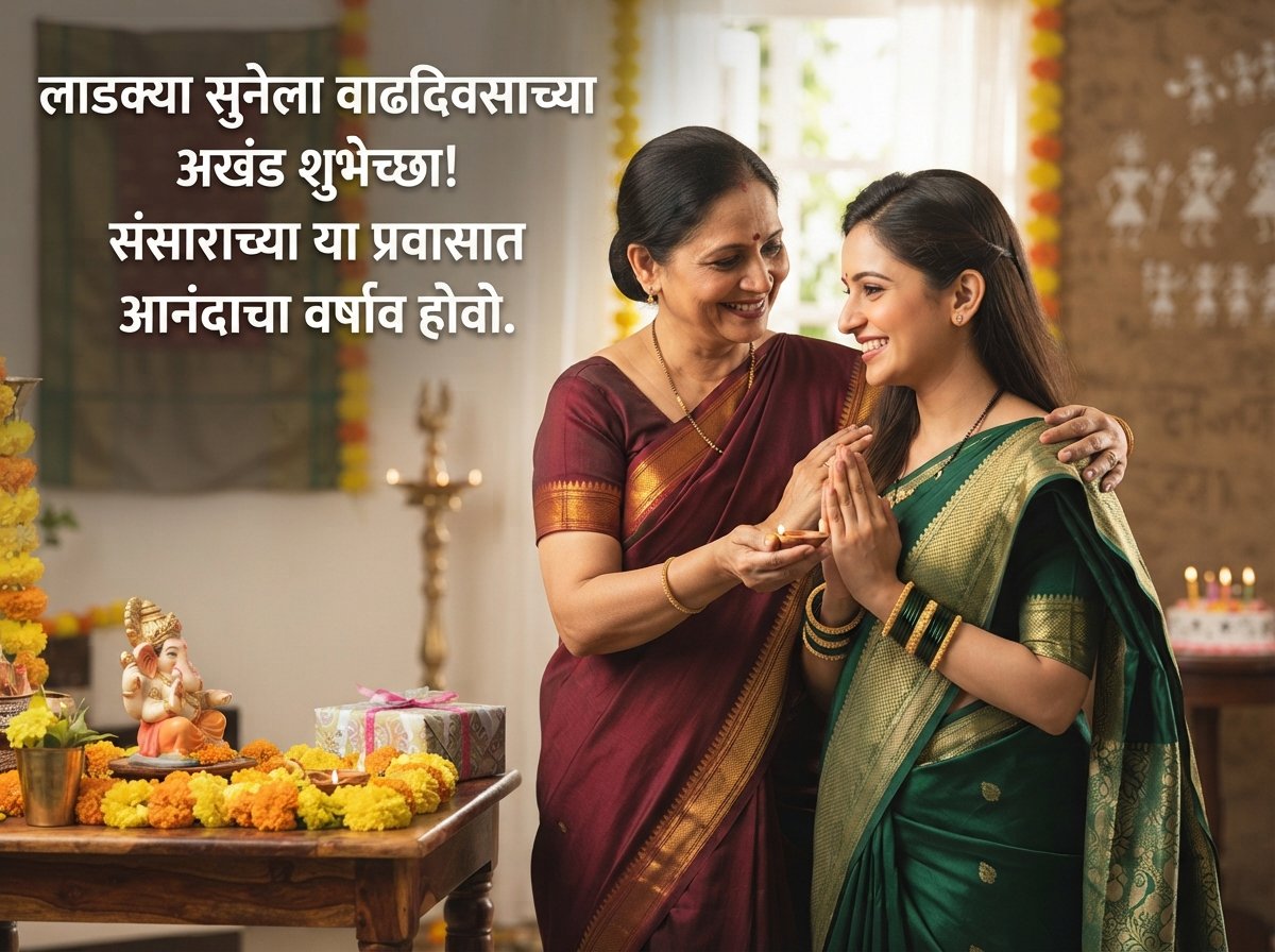 Birthday Wishes for Daughter-in-Law in Marathi