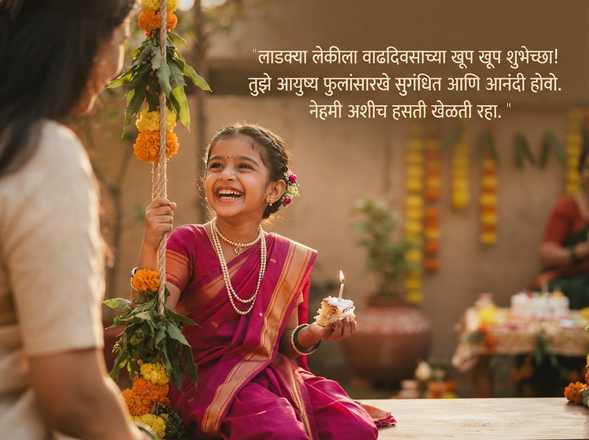 Birthday Wishes for Daughter in Marathi