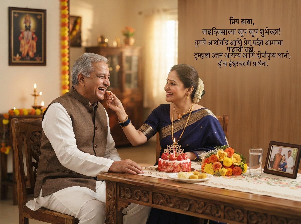 Birthday Wishes for Father in Marathi
