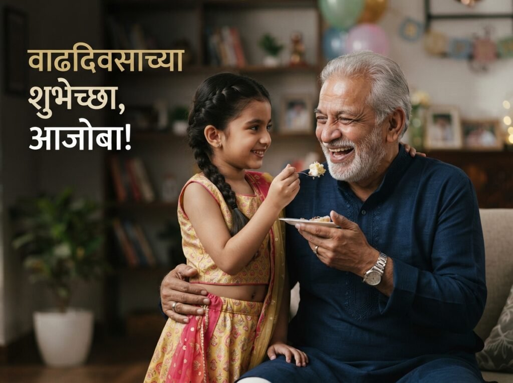 Birthday Wishes for Grandfather in Marathi