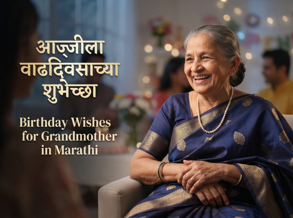 Birthday Wishes for Grandmother in Marathi