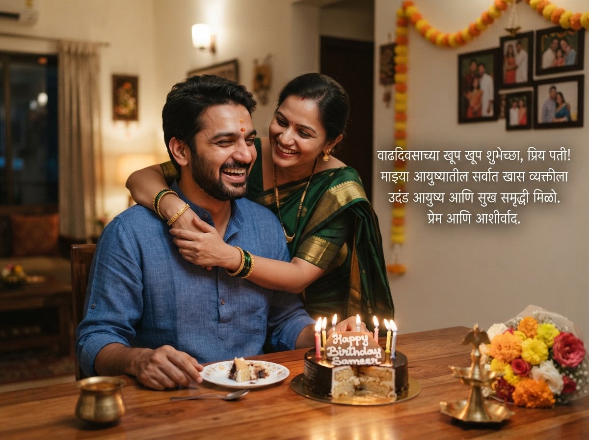 Birthday Wishes for Husband in Marathi