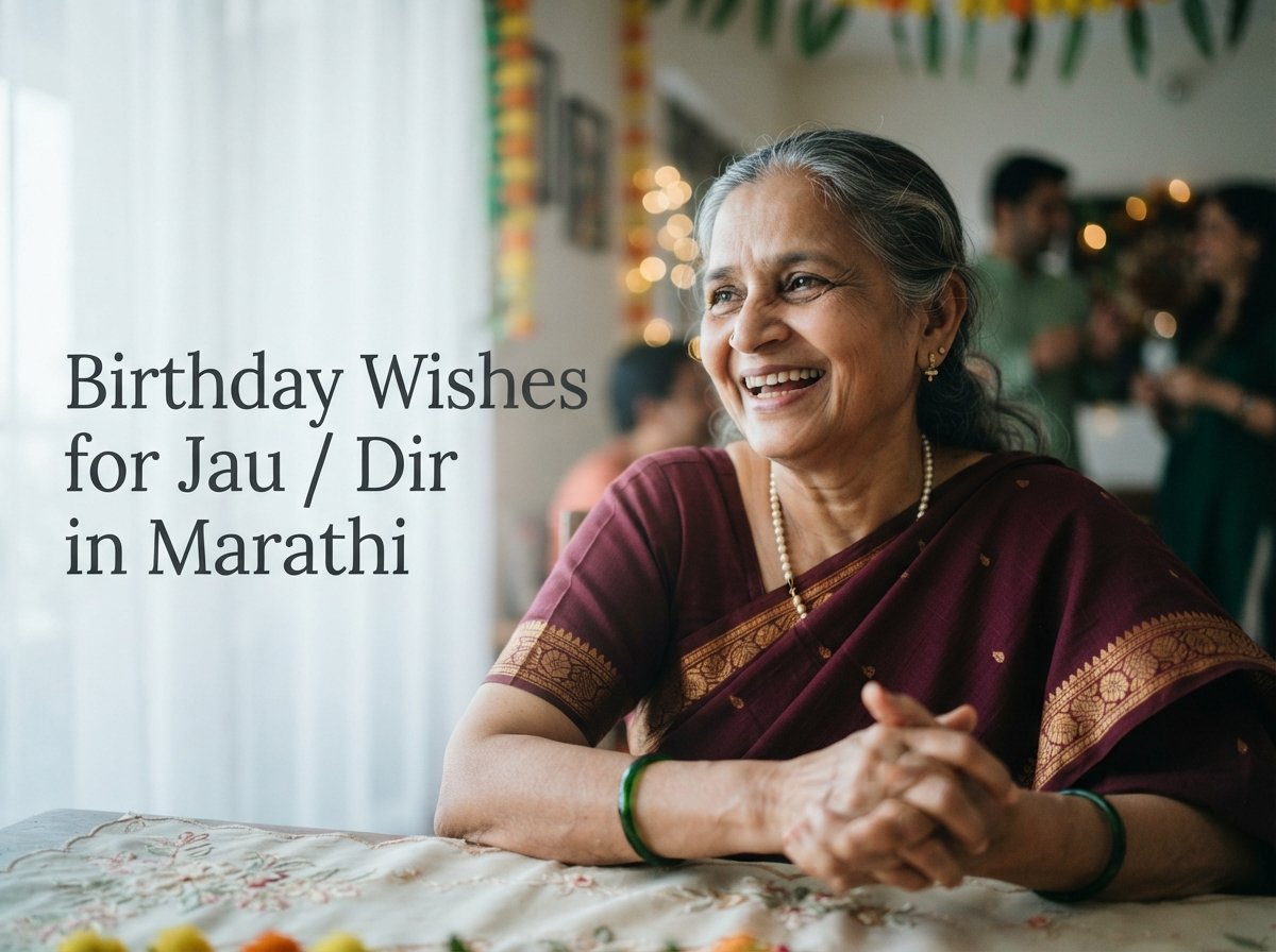 Birthday Wishes for Jau / Dir in Marathi (जाऊ / दीर)