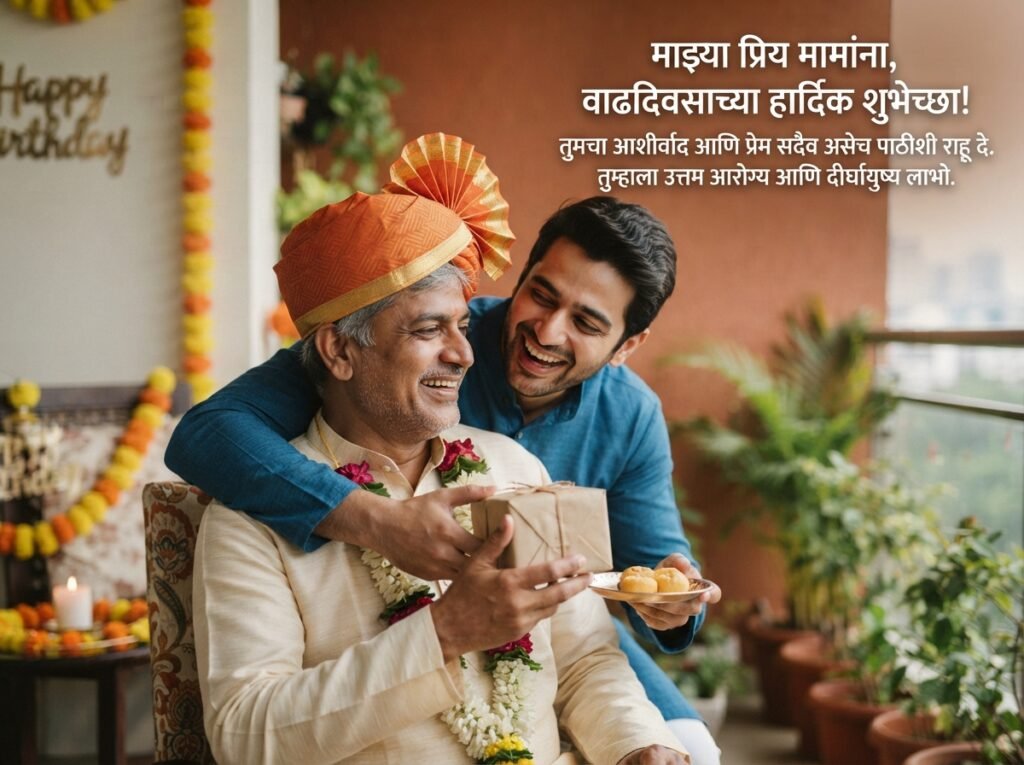 Birthday Wishes for Mama in Marathi