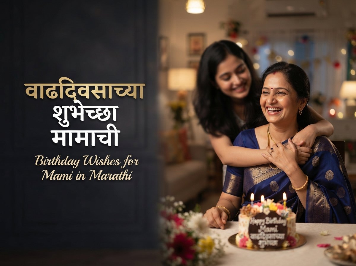 Birthday Wishes for Mami in Marathi