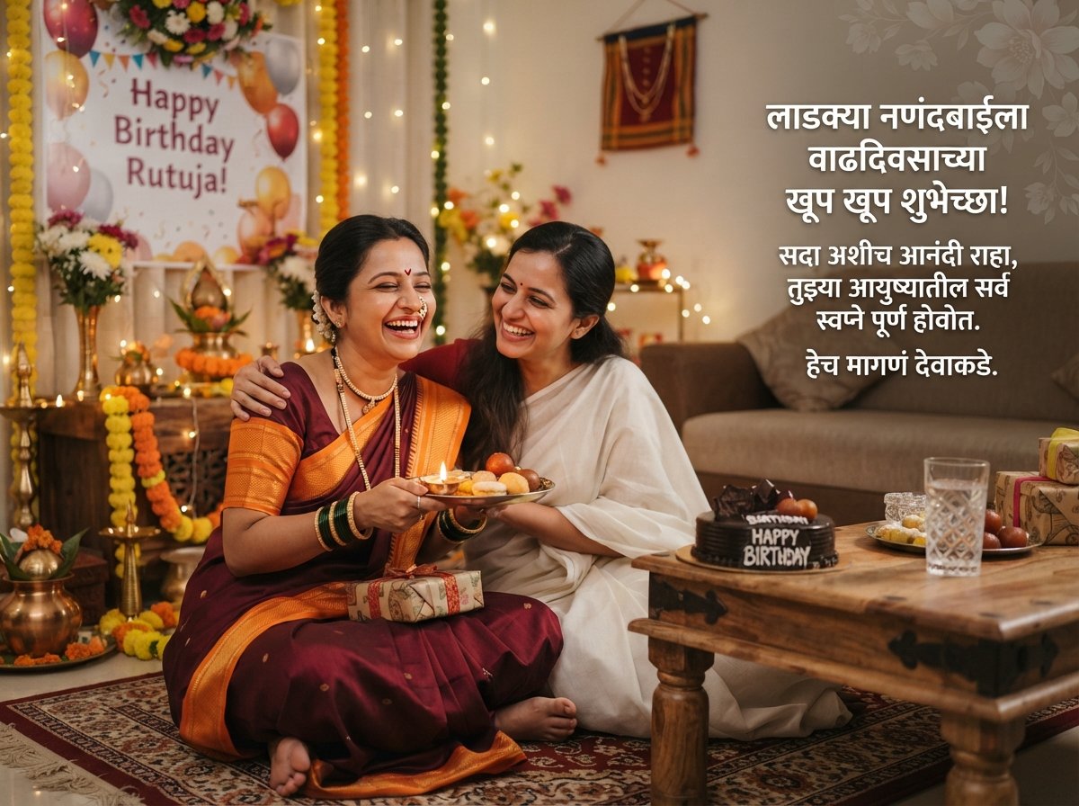 Birthday Wishes for Nanad in Marathi