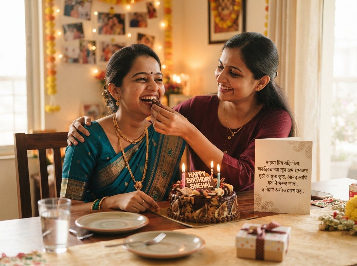 Birthday Wishes for Sister in Marathi
