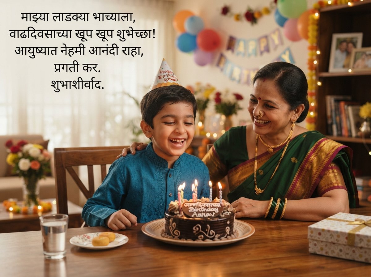 Birthday Wishes for Nephew in Marathi