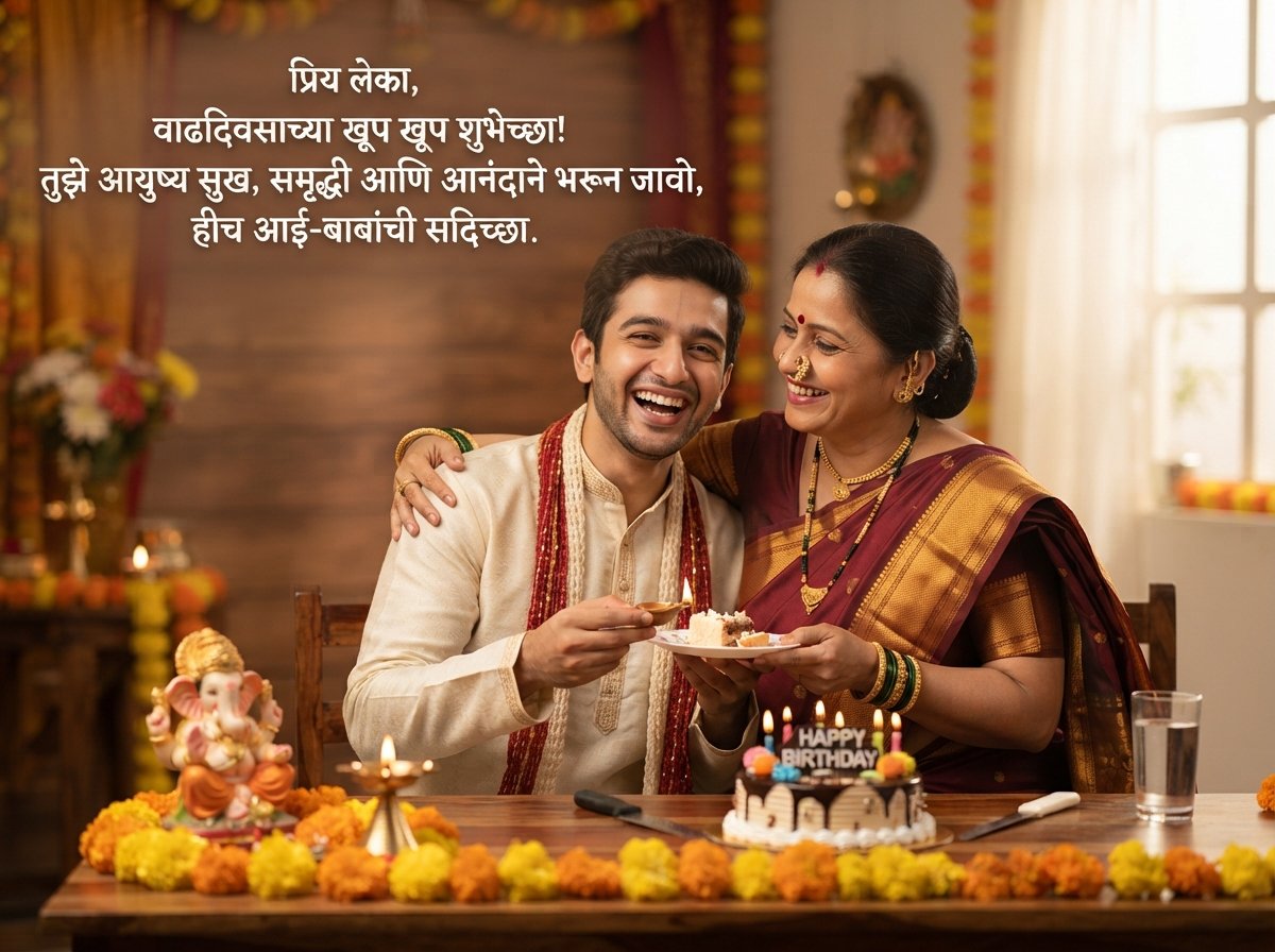 Birthday Wishes for Son in Marathi