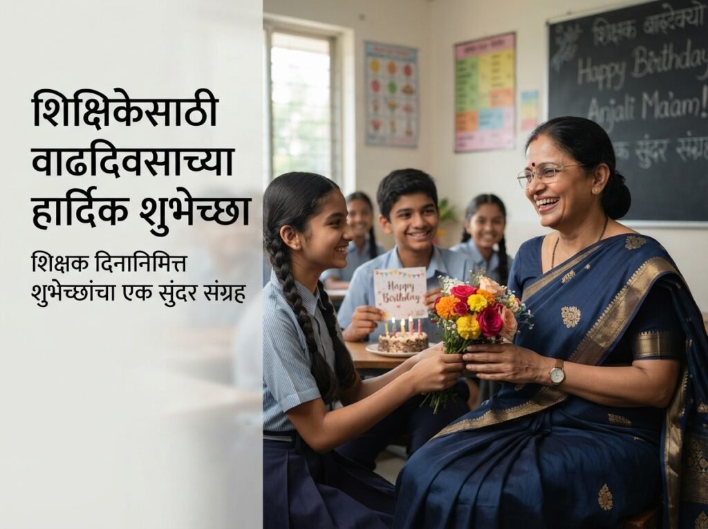 Birthday Wishes for Teacher in Marathi