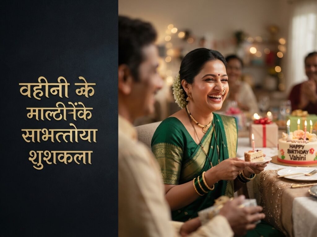 Birthday Wishes for Vahini in Marathi