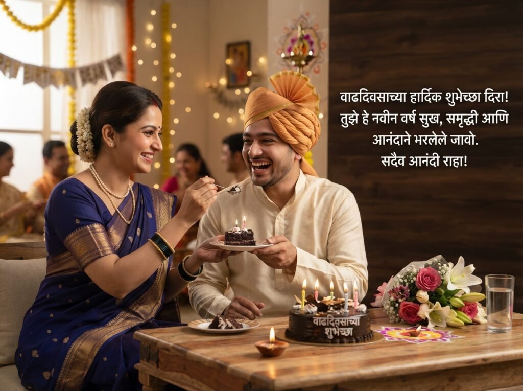 Birthday Wishes for Vyahi / Vihin in Marathi (Samdhi/Samdhan)