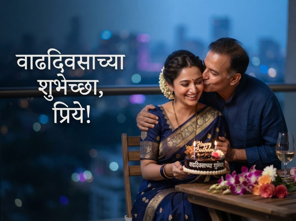 Birthday Wishes for Wife in Marathi