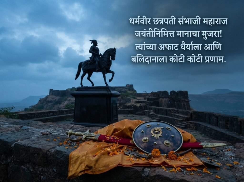 Chhatrapati Sambhaji Maharaj Jayanti Wishes in Marathi