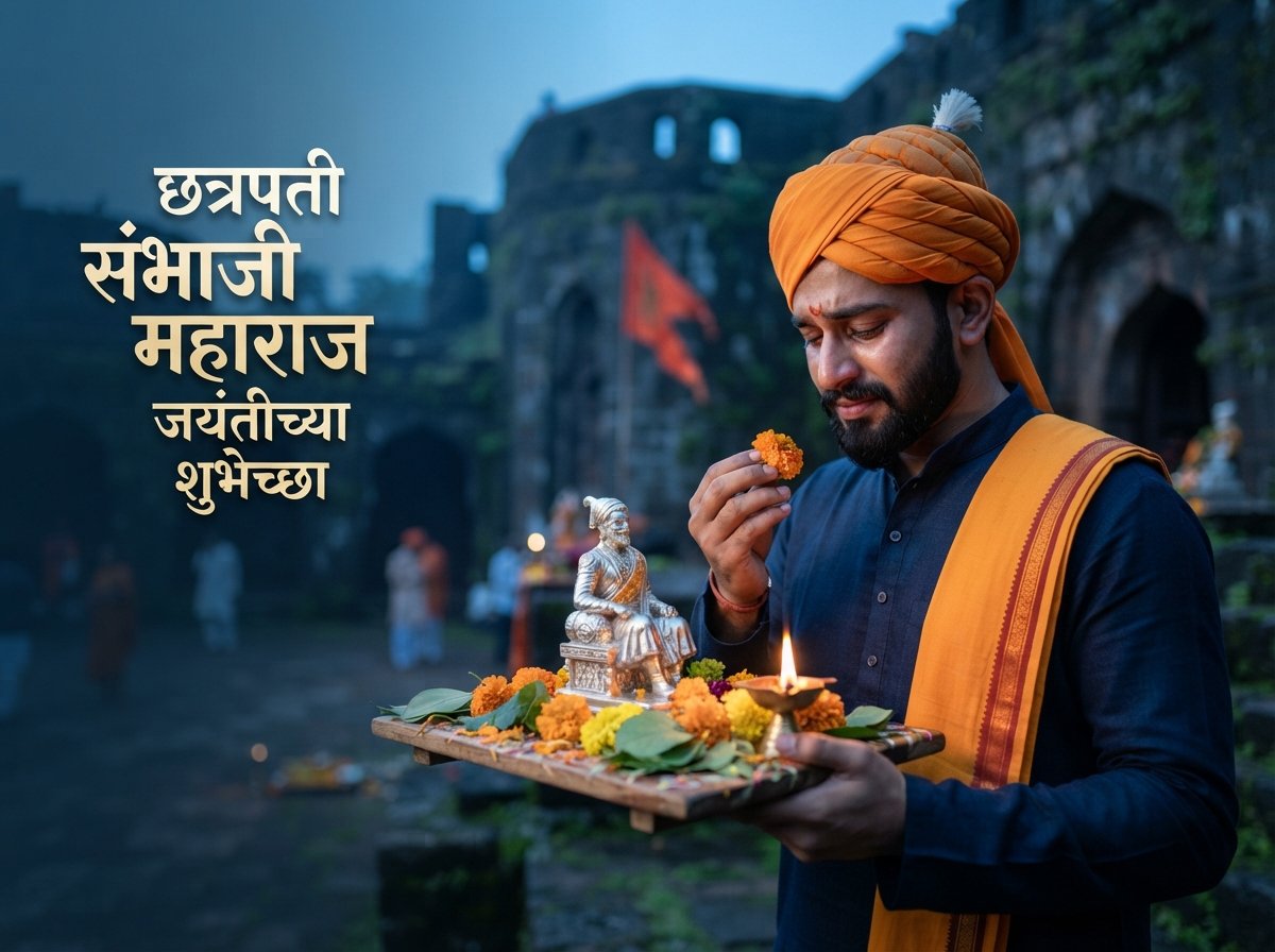 Chhatrapati Sambhaji Maharaj Jayanti Wishes in Marathi