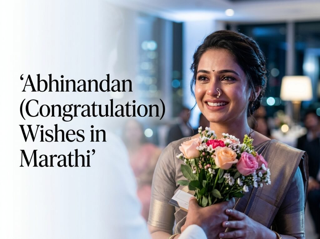 Abhinandan (Congratulation) Wishes in Marathi