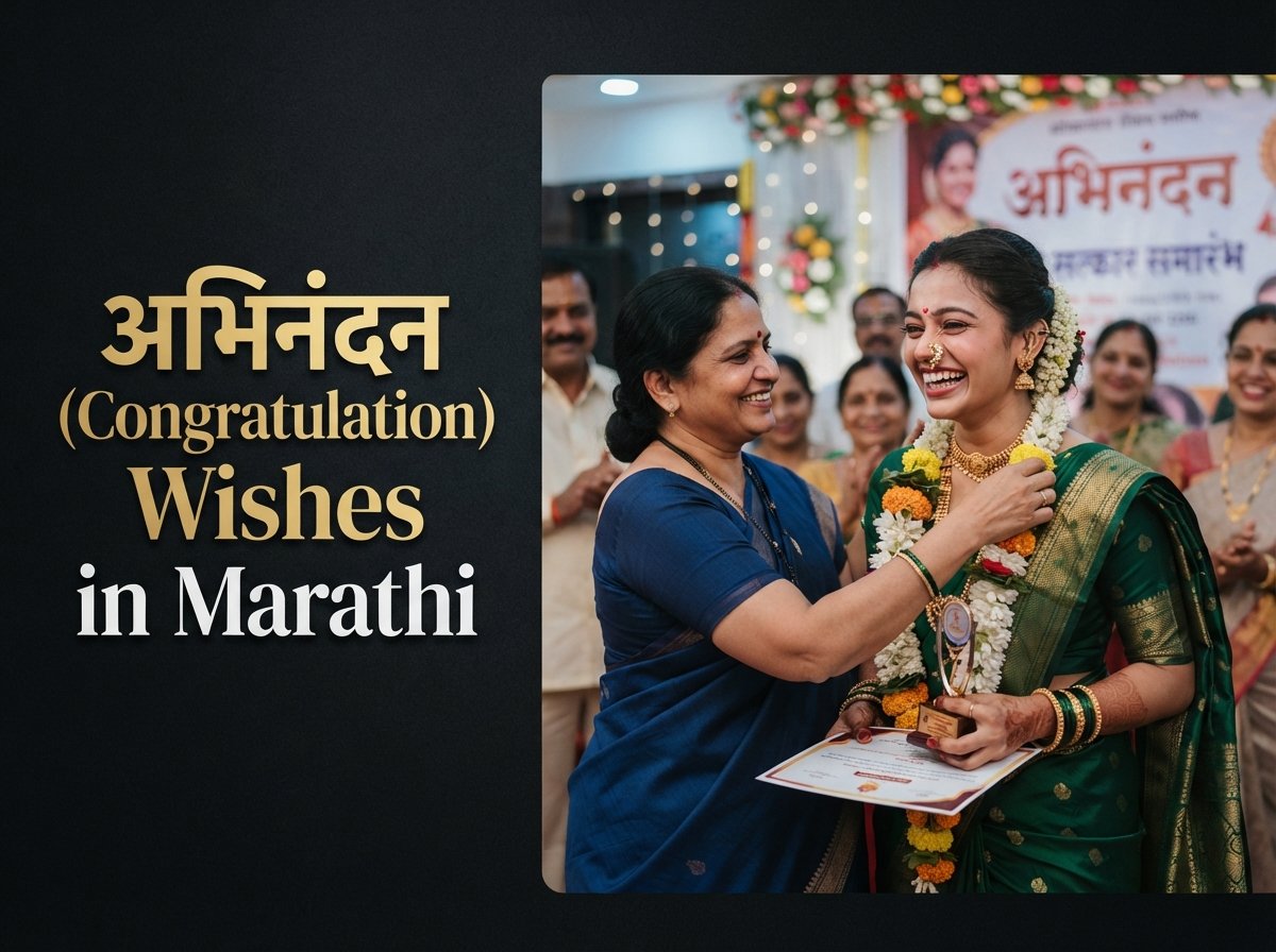 Abhinandan (Congratulation) Wishes in Marathi