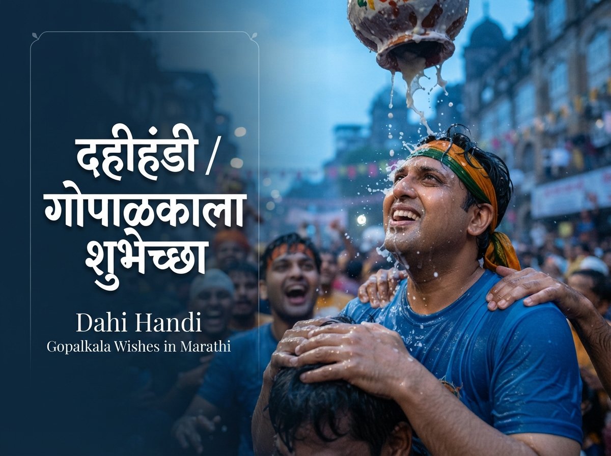 Dahi Handi / Gopalkala Wishes in Marathi
