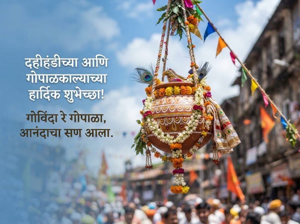 Dahi Handi / Gopalkala Wishes in Marathi