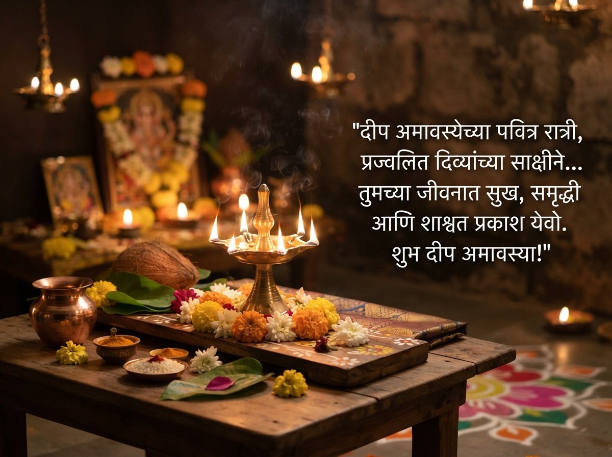 Deep Amavasya Wishes in Marathi