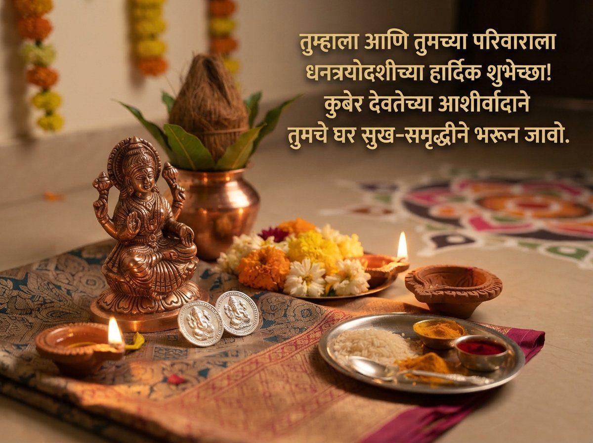 Dhanteras Wishes in Marathi
