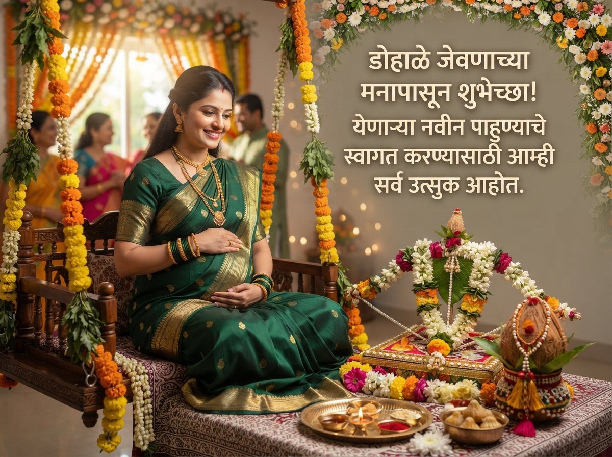 Dohale Jevan Wishes in Marathi