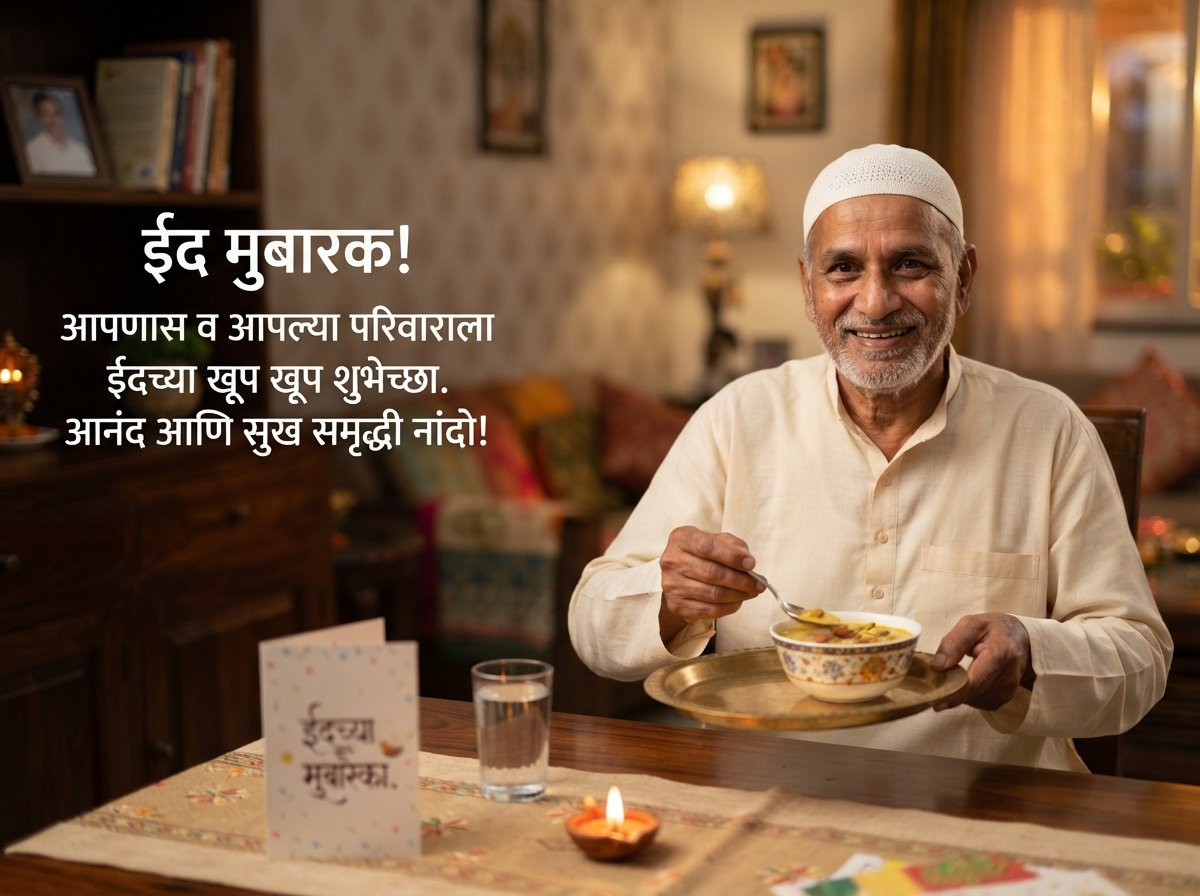 Eid Mubarak Wishes in Marathi