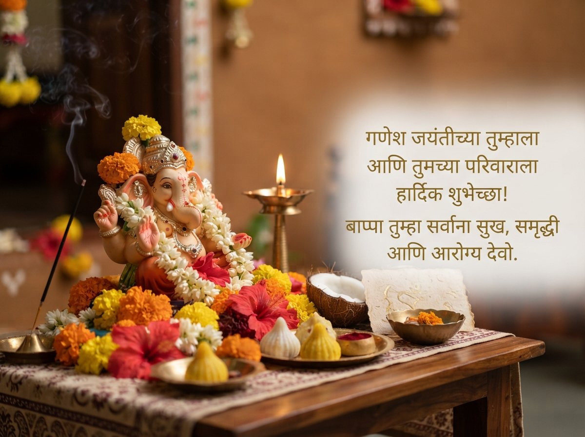 Ganesh Jayanti Wishes in Marathi
