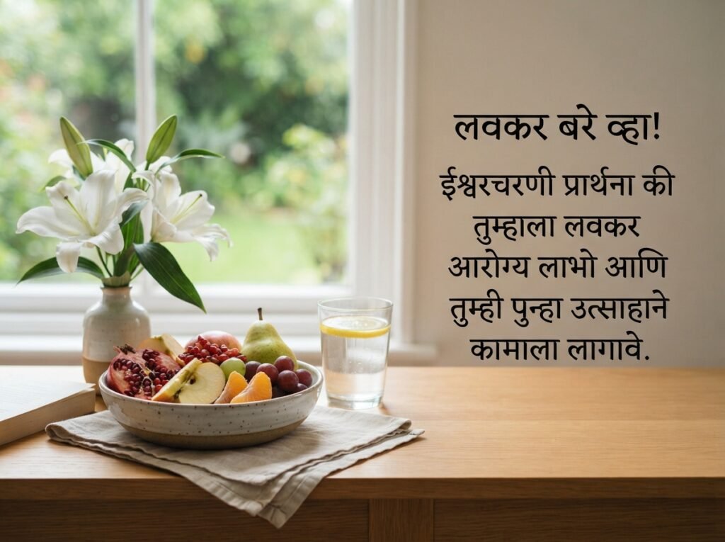 Get Well Soon Wishes in Marathi (लवकर बरे व्हा)