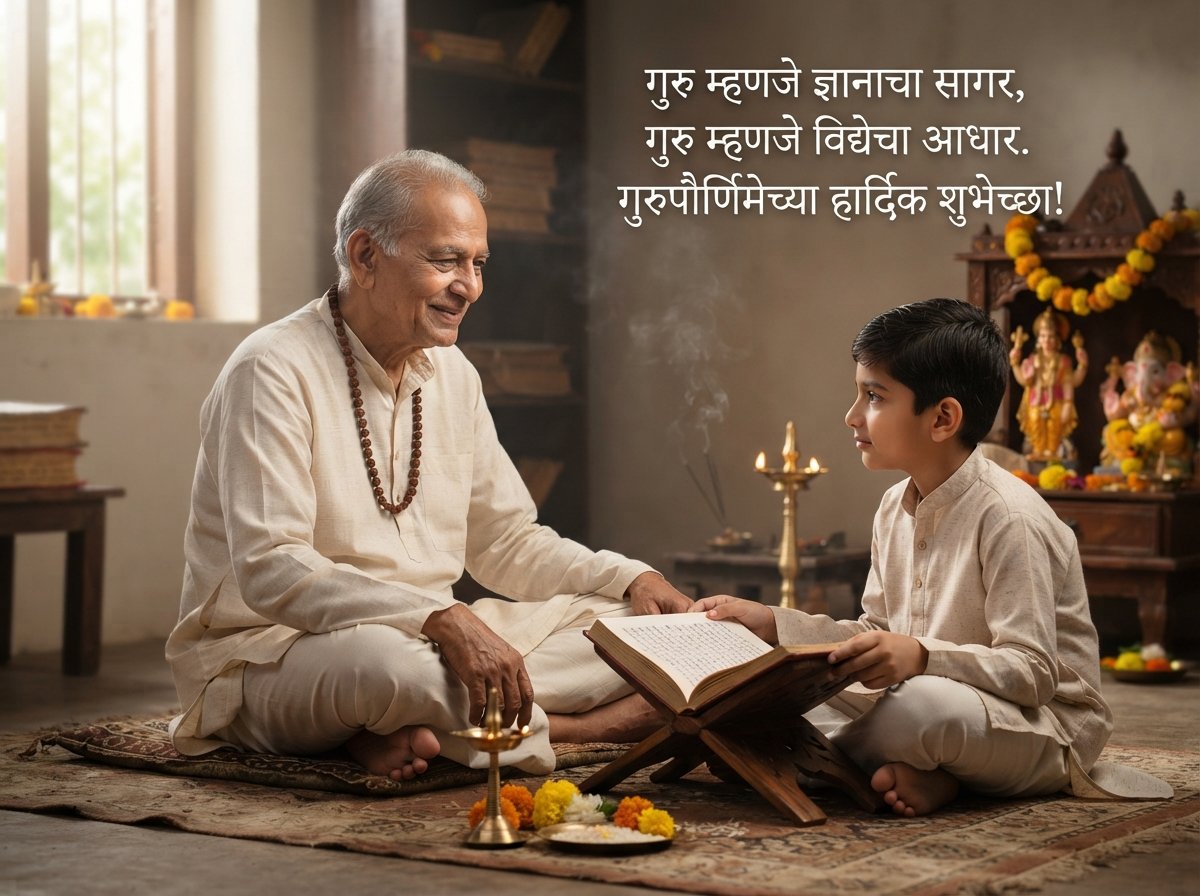 Guru Purnima Wishes in Marathi