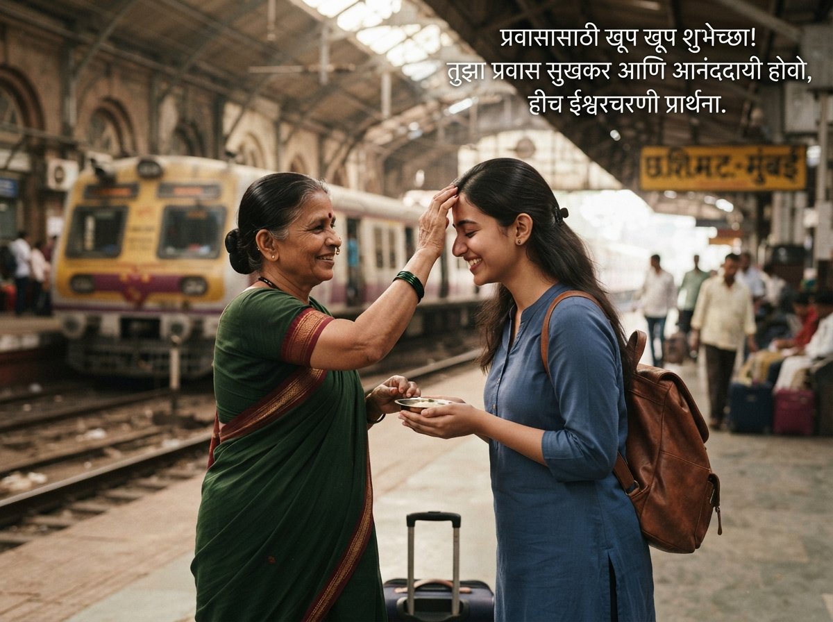 Happy Journey Wishes in Marathi