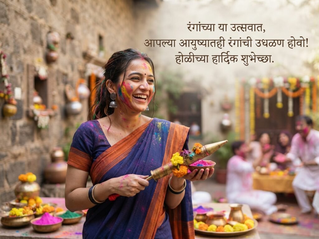 Holi Wishes in Marathi
