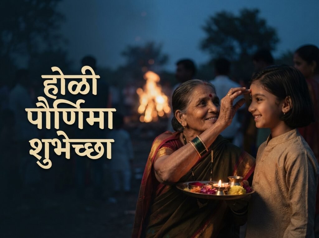 Holika Dahan Wishes in Marathi