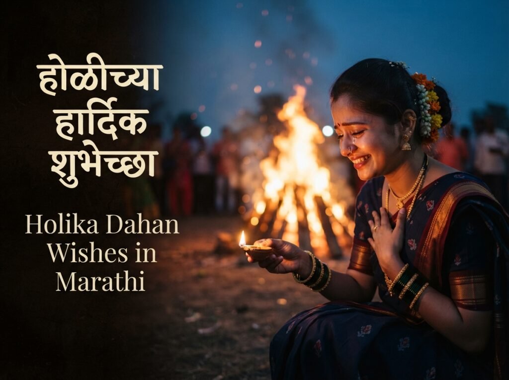 Holika Dahan Wishes in Marathi