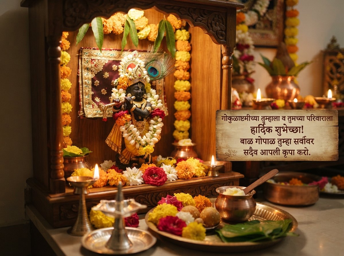 Janmashtami Wishes in Marathi