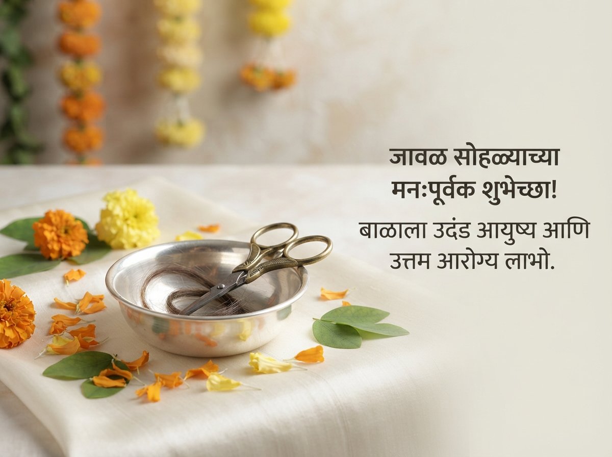 Javla / Mundan Ceremony Wishes in Marathi